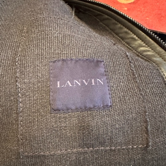 Authentic Lanvin leather jacket w/ shearling collar 🦄. Final sale - Picture 5 of 7